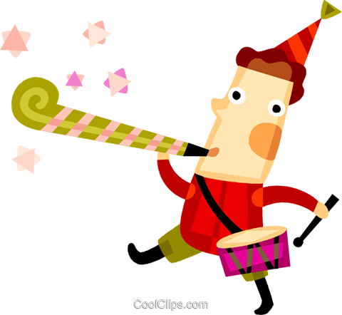 Boy Playing His Drum Royalty Free Vector Clip Art Illustration - Free Christmas (480x442)
