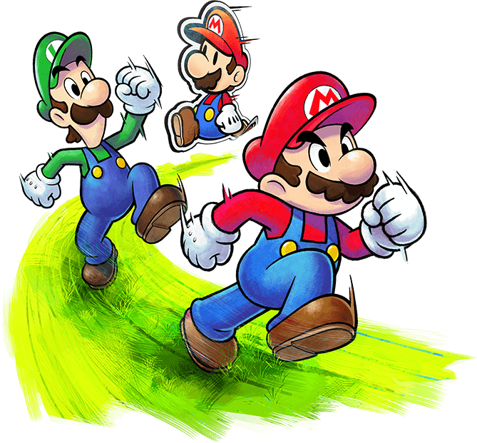 Nintendo Clipart Luigi - Mario Y Luigi Paper Jam (669x621)