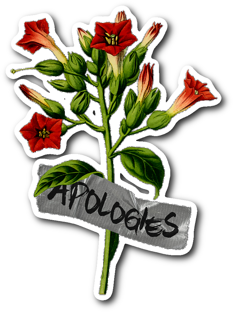 Duct Tape Sticker - Tobacco Plant (1064x1064)