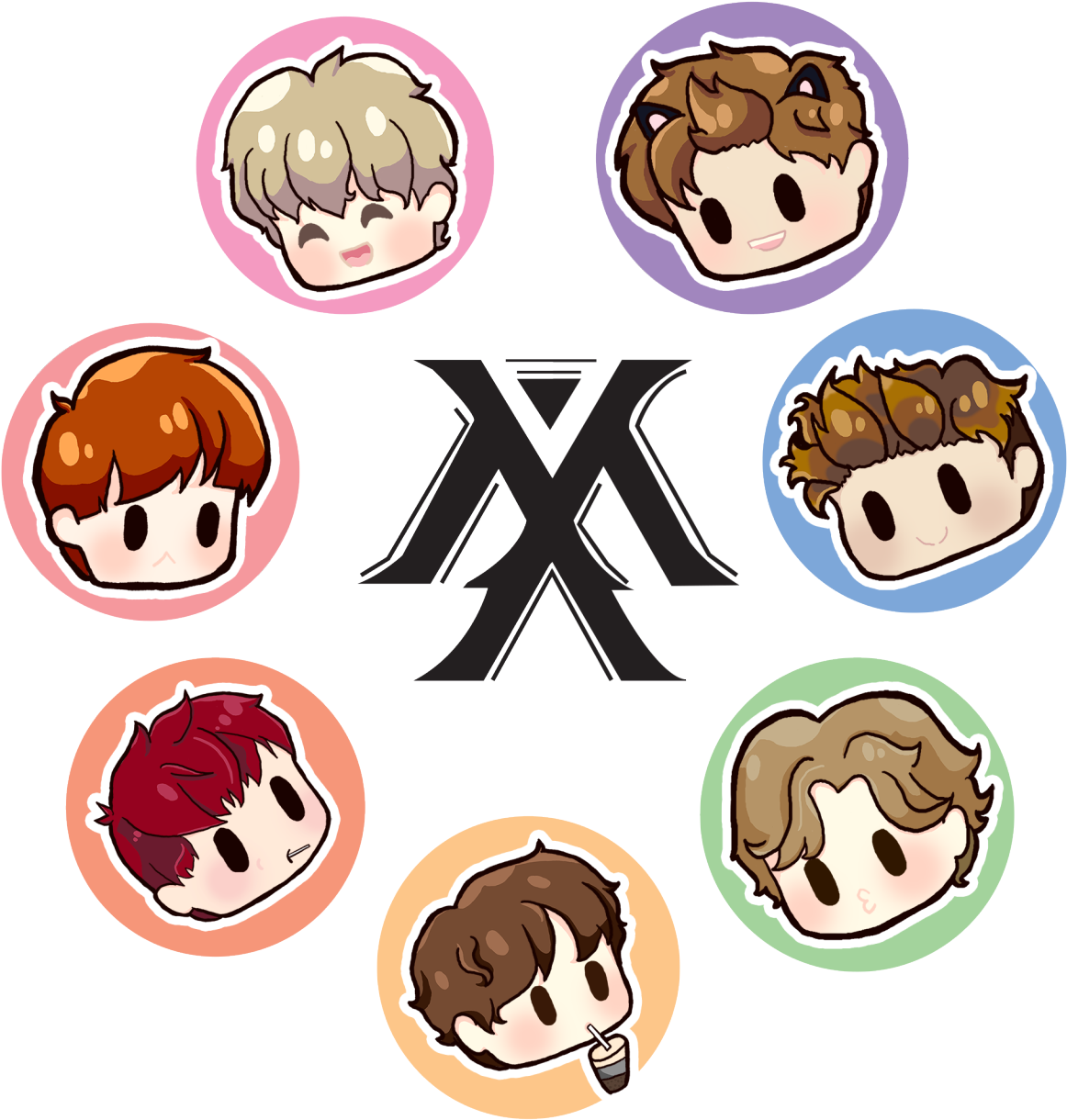 Amen Mv Chibi Ver Of Monsta X - Monsta X Chibi Fanart (1280x1280)