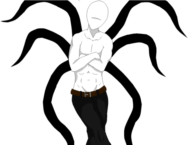 Slenderman Clipart Dragoart - Chibi Slenderman (640x480)