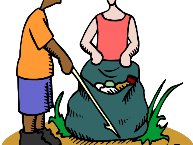 Trash Clipart Good Citizen - Keep Your School Clean (640x480)