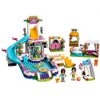 Lego Heartlake Summer Pool - Lego Friends Heartlake Summer Pool (600x337)