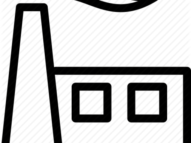 Factory Clipart Outline - Завод Иконка Png (640x480)