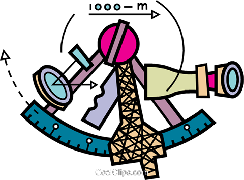 Sextants Royalty Free Vector Clip Art Illustration - Sextants Royalty Free Vector Clip Art Illustration (480x354)