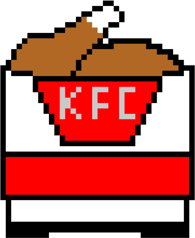 Loganphoenix Logan Duh Deviantart Kfc Chicken Bucket - Pixel Art Pokemon (894x894)