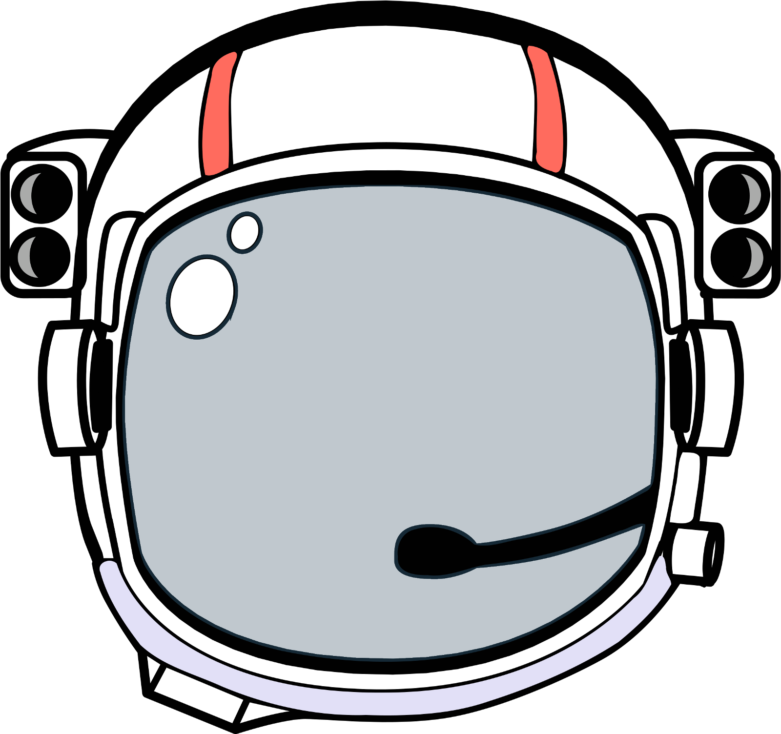 I've Got Space Helmets With Varying Degrees Of Transparency - Space Helmet Png (1600x1504)