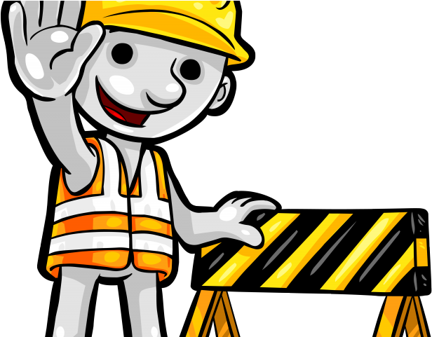 Industrial Worker Clipart Site Engineer - Men At Work Cartoon (640x480)