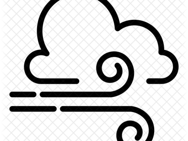 Fog Clipart Breezy Weather - Cloudy And Windy Clipart (640x480)