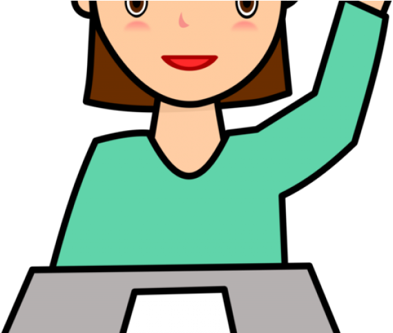 Drawing Clipart Learner - Someone Asking A Question (640x480)