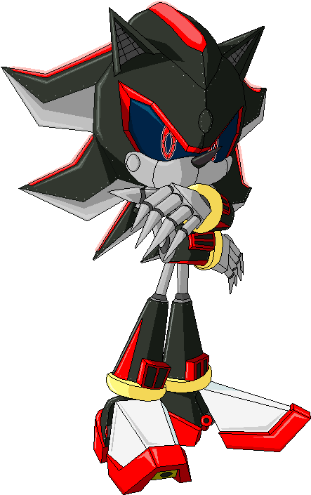 Fantendo Nintendo Fanon Wiki Fandom Powered By - Sonic The Hedgehog Metal Shadow (448x711)
