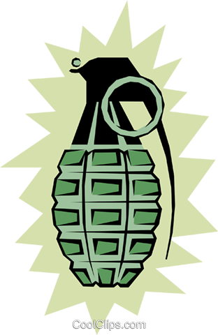 Hand Grenades Royalty Free Vector Clip Art Illustration - Illustration (312x480)