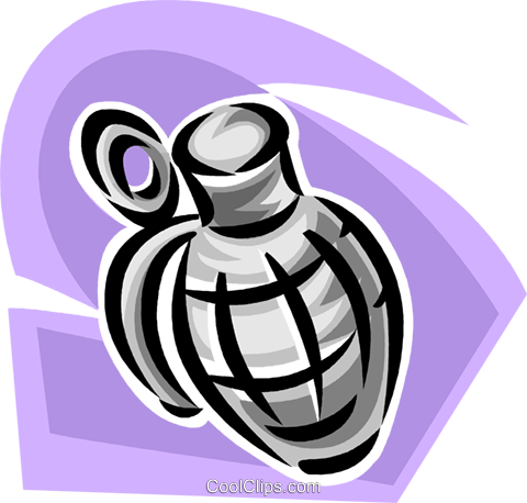 Hand Grenade Royalty Free Vector Clip Art Illustration - Illustration (480x458)