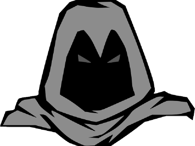 Raven Clipart Evil - Masked Man Cartoon (640x480)