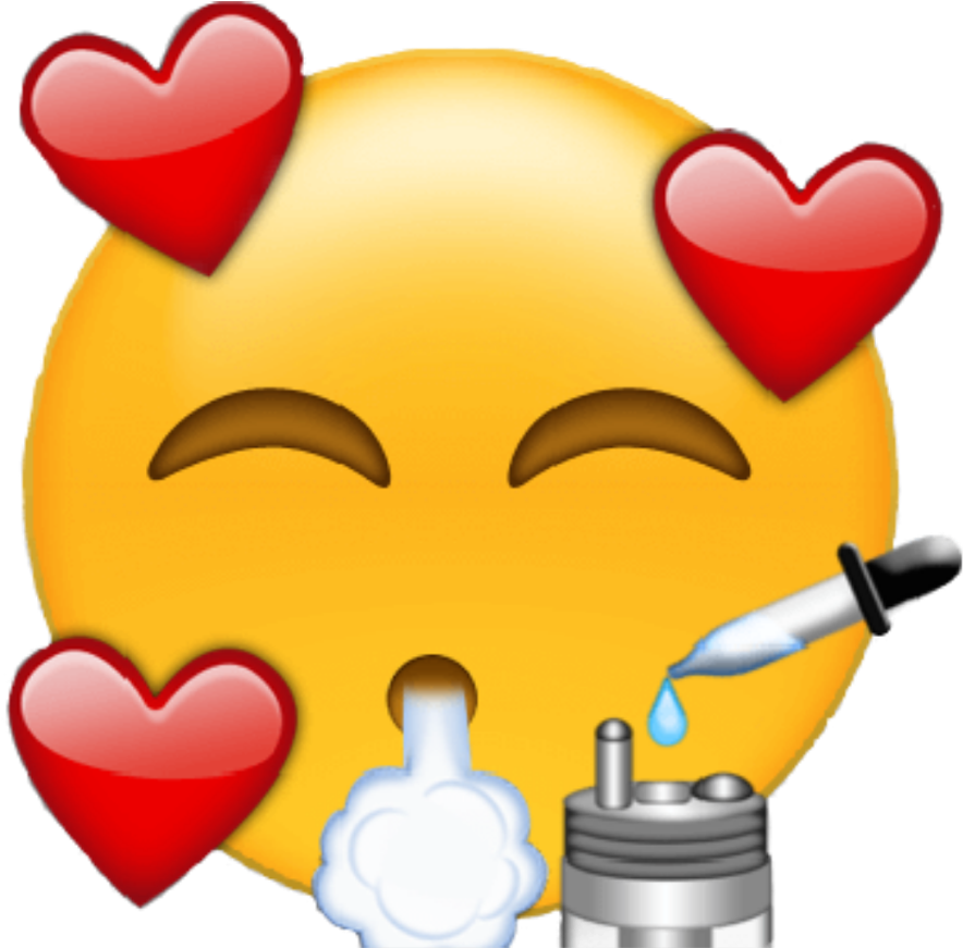 Vape Sticker - Feel Loved Emoji (1024x1024)