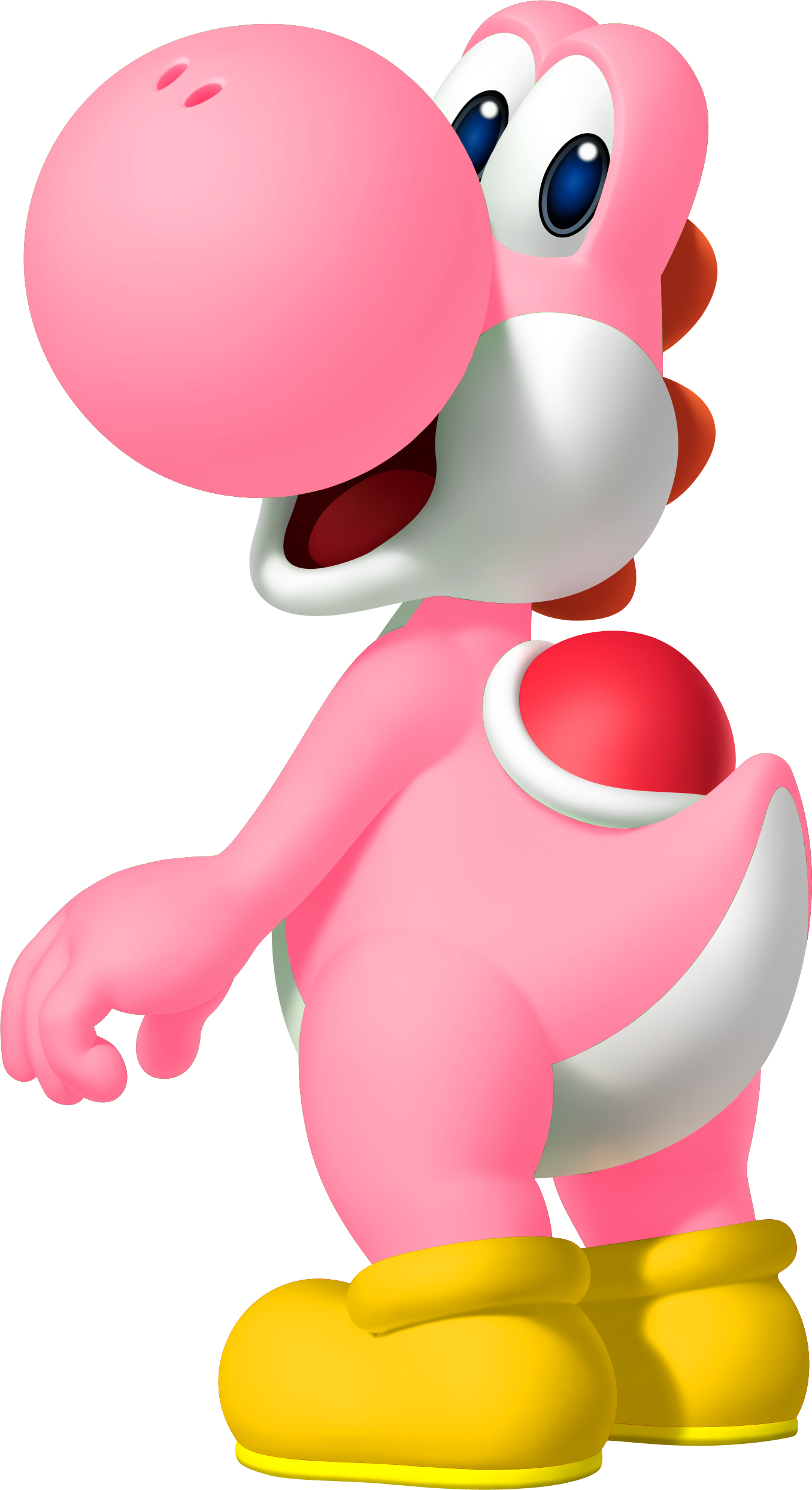 Yoshi Clipart Pink - Pink Yoshi Mario Kart (1356x2486)