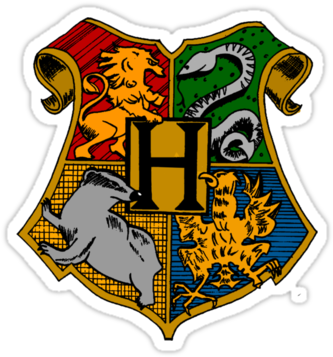 Hogwarts Crest By Utherpendragon - Phone Sticker Harry Potter (375x360)