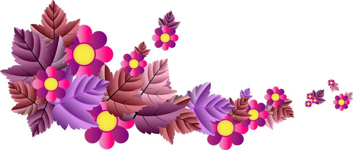 Creaciones Jean 29 15 Flores Y Hojas 03 By Creaciones - Illustration (700x298)