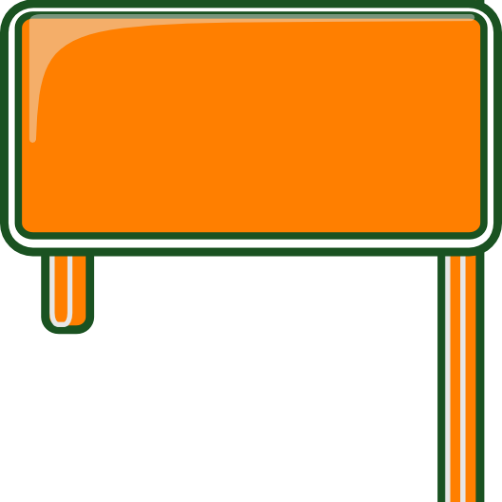 Blank Sign Clipart - Highway Signage Clipart Transparent Background (1024x1024)