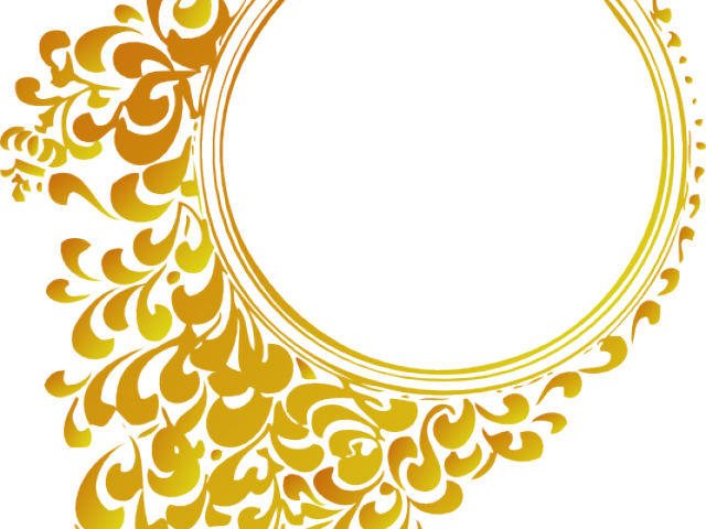 Rope Clipart Golden Circle - Wedding Logo Vector Png (640x480)