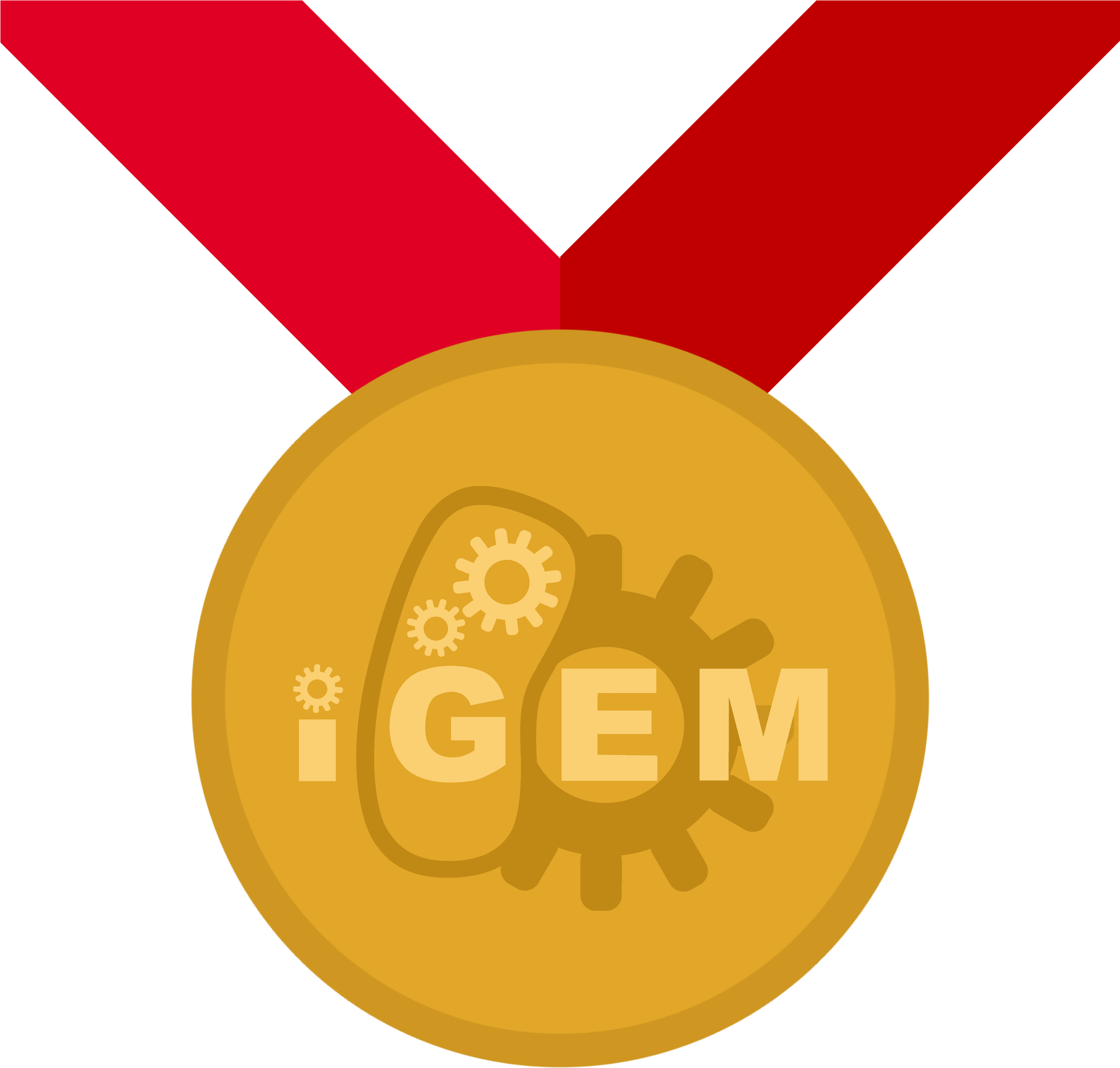 Medal Clipart Gold Circle - Gold Medal Igem (2500x2500)
