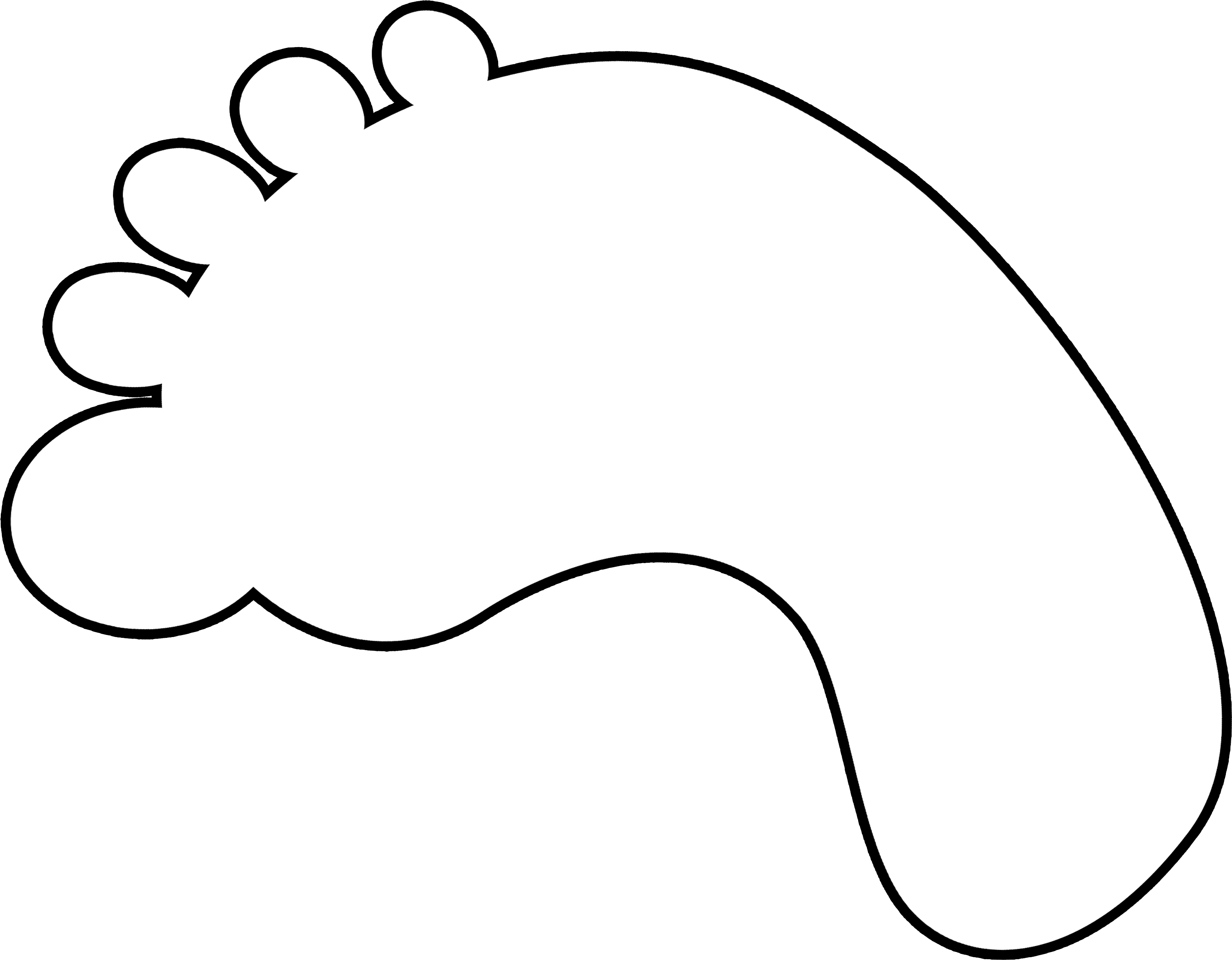 X - ציור כפות רגליים של תינוק (3032x2363)