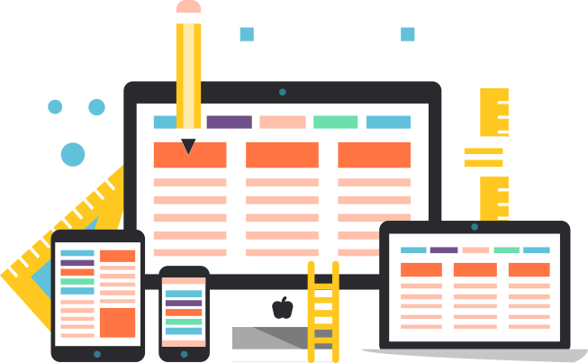 Professional Website Design - Web Designing Vector Png (653x403)