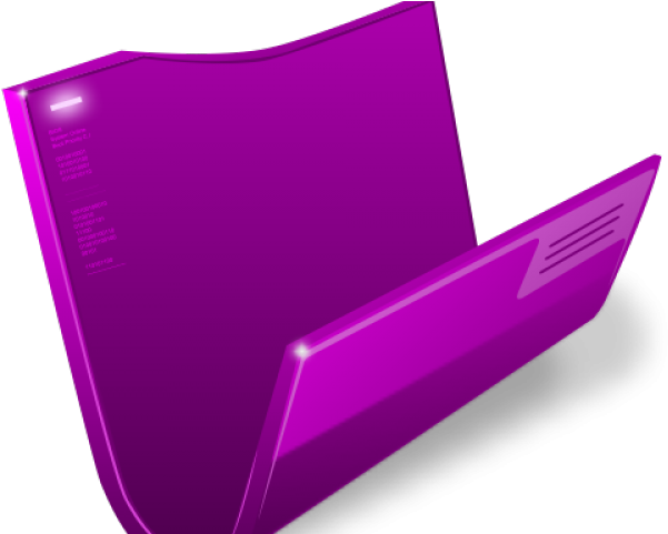 Folder Clipart Purple Folder - Windows 10 Icon File (640x480)