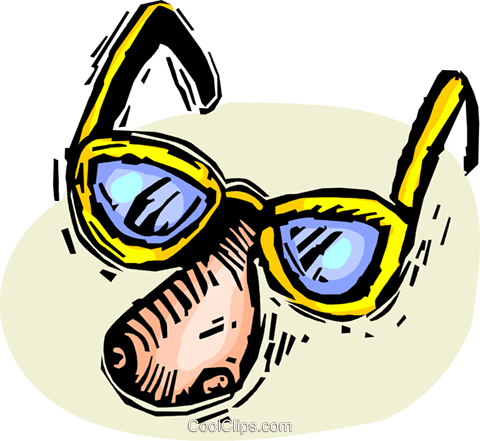 Glasses With A Fake Nose Royalty Free Vector Clip Art - Glasses With A Fake Nose Royalty Free Vector Clip Art (480x441)
