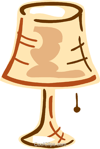 Living Room Lamp Royalty Free Vector Clip Art Illustration - Living Room Lamp Royalty Free Vector Clip Art Illustration (325x480)