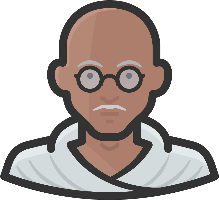 Mahatma Gandhi Png - Gandhi Icon (1024x1024)