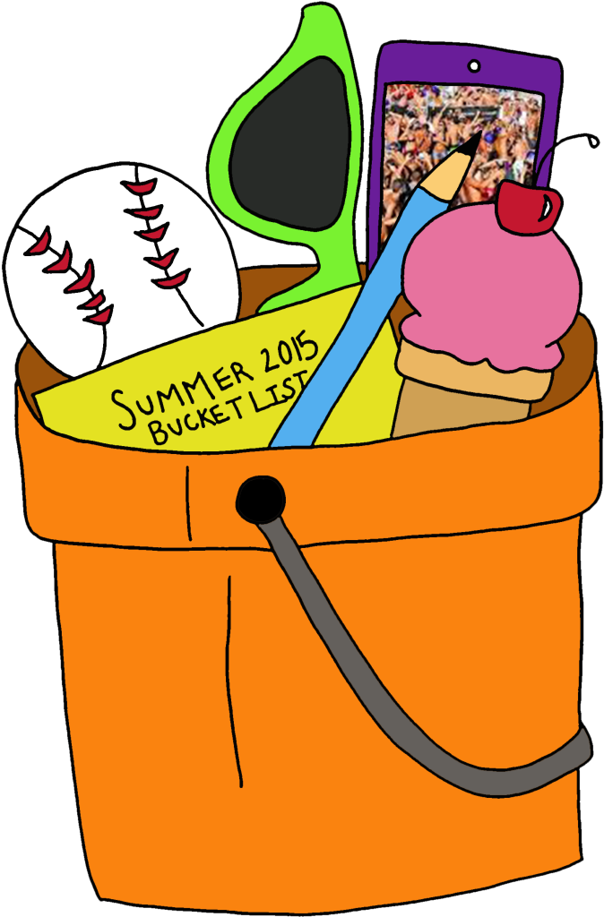 Bucket Clip Art Free Images - Cartoon Summer Bucket List (1024x1024)