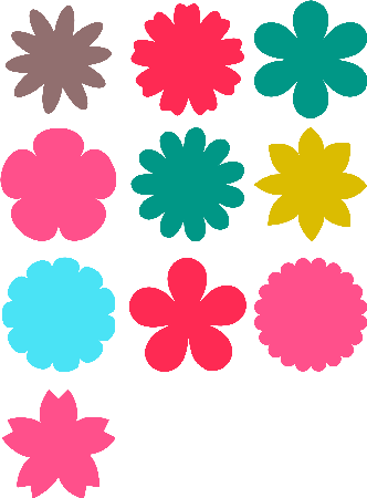 Simply Flowers - Flower Images For Cutting (332x450)
