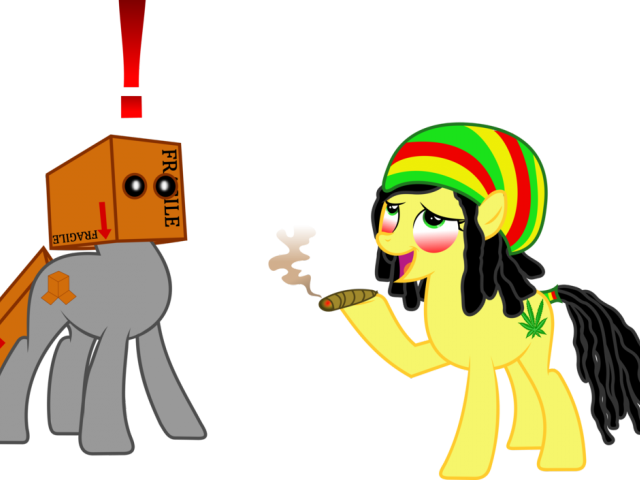 Smoking Clipart Cartoon Character - Cannabis Smoking (640x480)