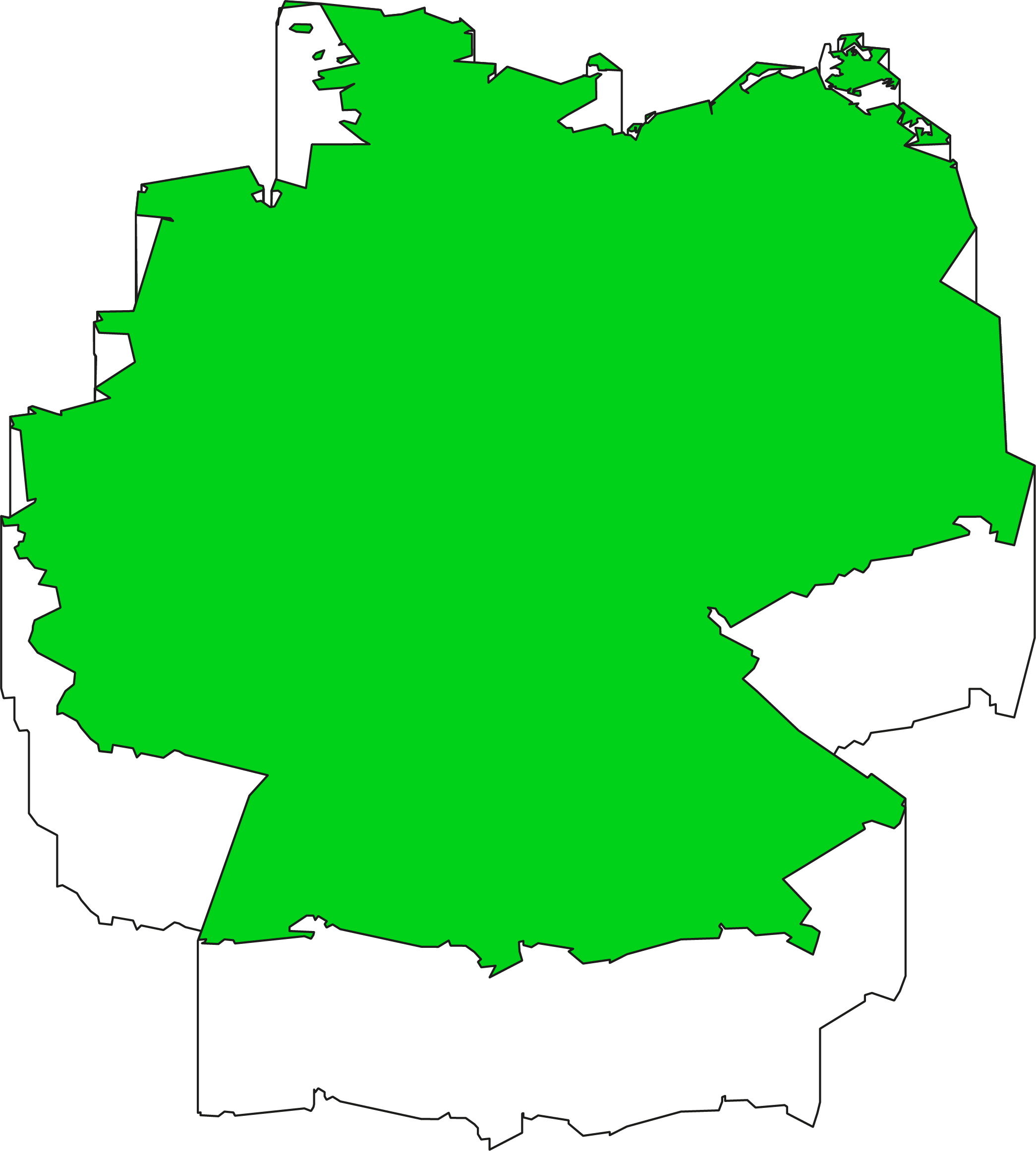 [translate To English - Shape Of Germany (2090x2323)