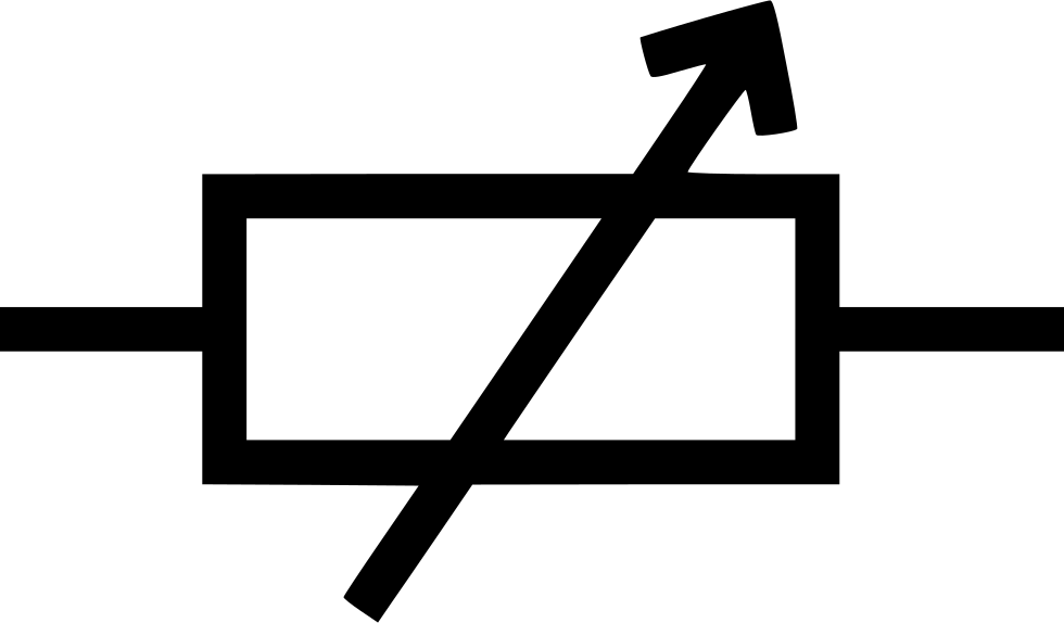 Variable Resistor Comments - Symbol For A Variable Resistor (980x574)