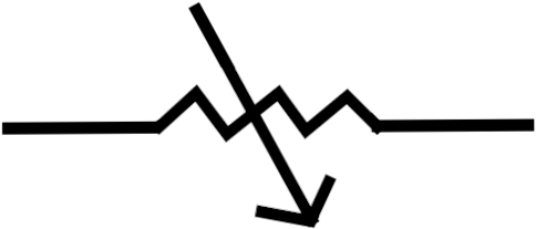 A Resistor Whose Resistance Can Be Adjusted Higher - Symbol Of Resistor Speaker (500x242)