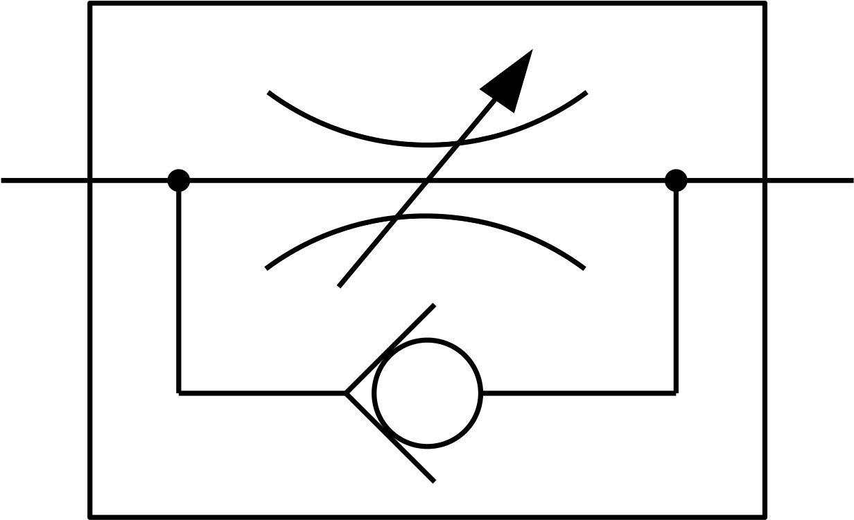 Symbol Of A Resistor - Rückschlagventil Mit Drossel (1280x795)