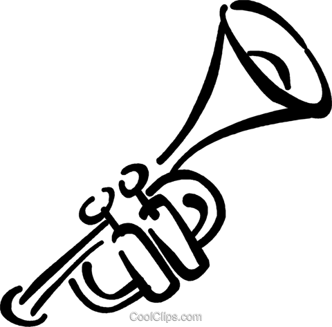 Trompeta Libres De Derechos Ilustraciones De Vectores - Imagem De Trombeta Em Png (480x473)