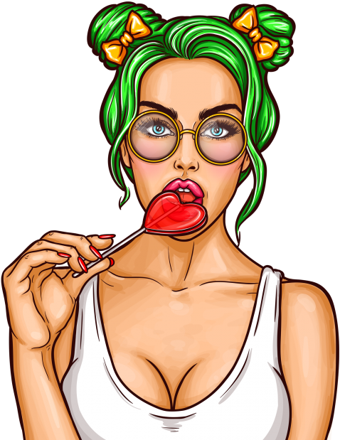 Pop Art Sexy Girl (866x650)