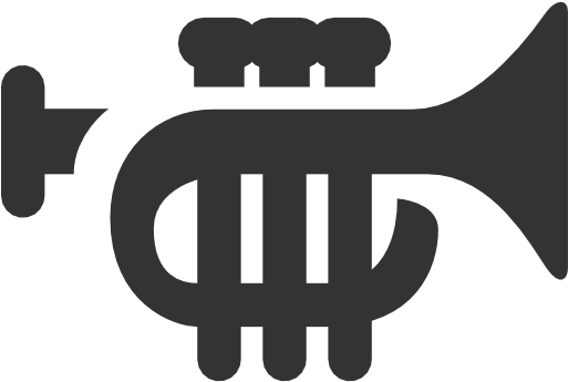 Icono Trompeta,musica Gratis De Windows 8 Icon - Trumpet Black Icon (512x512)