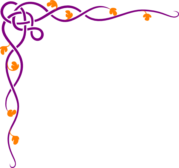 Clip Art Untuk Undangan - Pink And Brown Border (600x565)