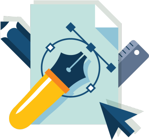 Graphic Design Clipart Printing Service - Visual Identity Icon Flat (640x480)