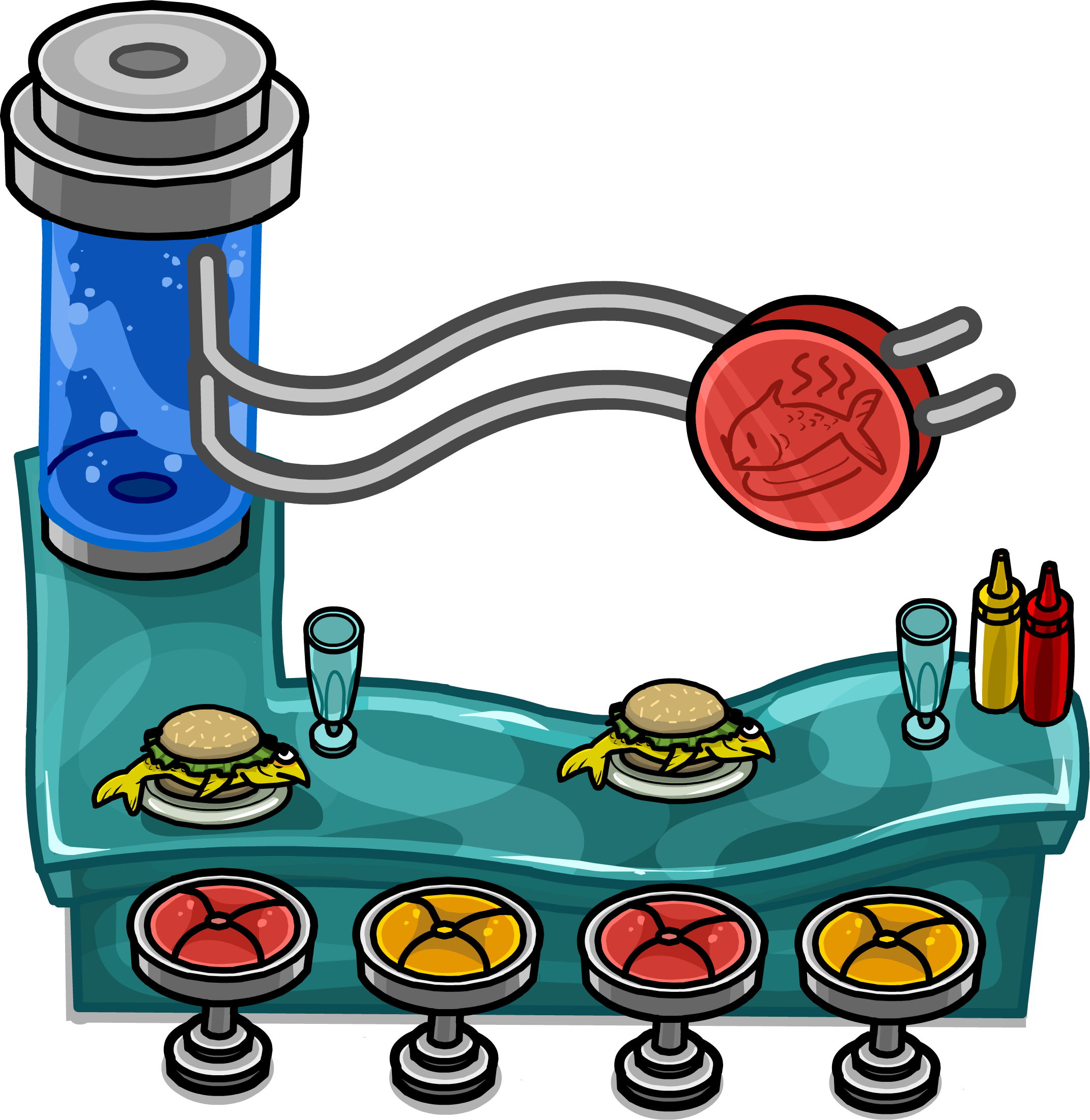 Diner Clipart Diner Counter - Diner Clipart Diner Counter (2142x2202)