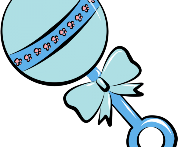 Light Blue Clipart Animated - Rattle Baby Clipart Png (640x480)