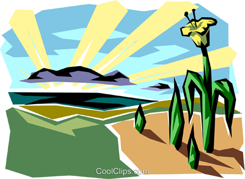 Sunrise Clipart Sunrise Scene - Sunrise Clipart (480x351)