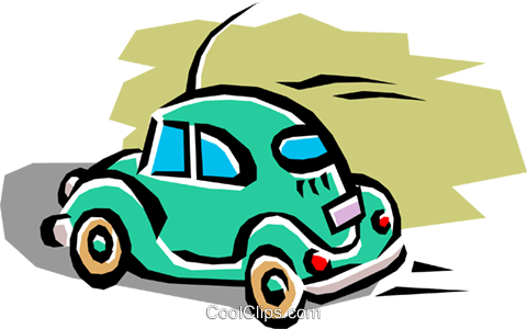 Volkswagen Beetle Royalty Free Vector Clip Art Illustration - Antique Car (480x300)