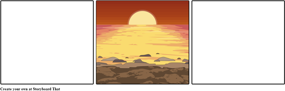 Romantic Sunrise Or Sunset - Illustration (1164x385)