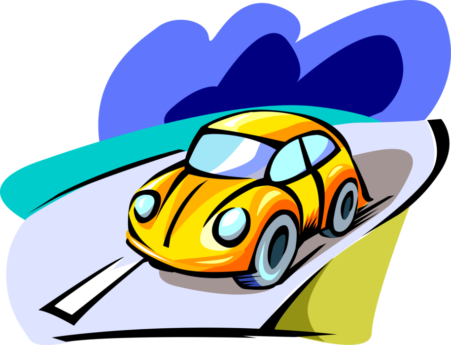 Vector Illustration Of Volkswagen Beetle Car Automobile - Car (915x700)