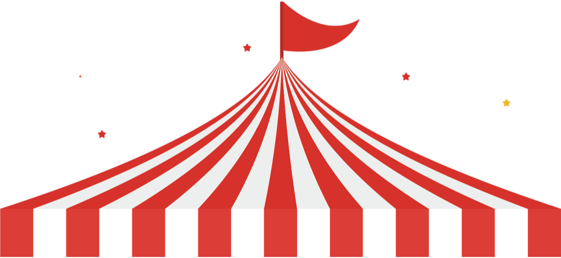 Picture - Carnival Red And White Stripes (1098x506)